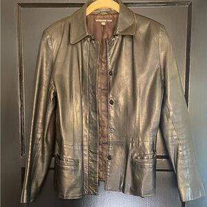 Vivienne Tam black leather jacket. Size 1